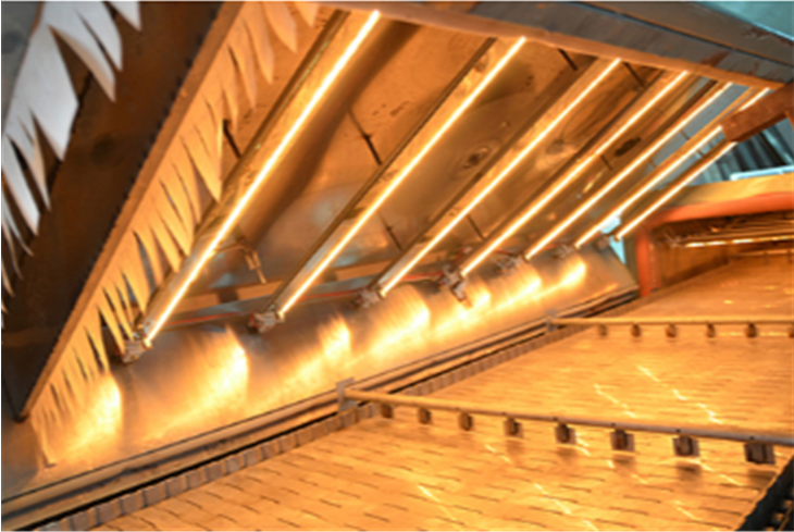 110V infrared lamp for bread oven